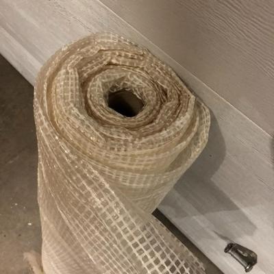 PARTIAL ROLL OF CONSTRUCTION PLASTIC