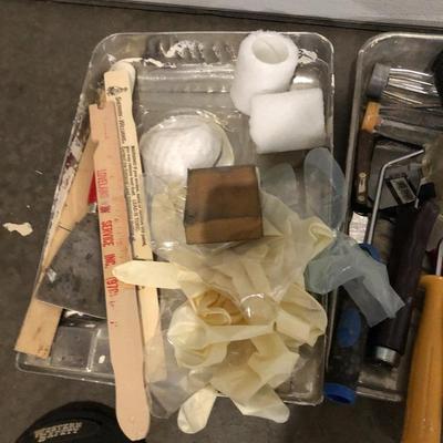 VARIOUS PAINTING SUPPLIES
