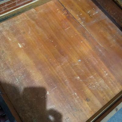 ANTIQUE 8-FOOT LAW TABLE / DESK W/ 4 DRAWERS