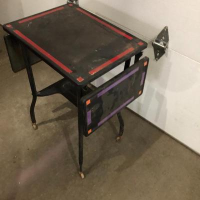 PAINTED METAL TYPEWRITER STAND
