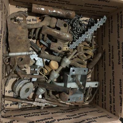 OLD METAL FARM HARDWARE (3)