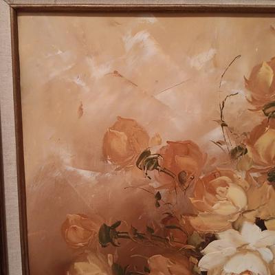 LOT 25PB: Hilda Clegg Still Life Oil Painting on Canvas