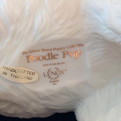 LOT 130L: Collectible Pooched: Goebel Poodle, Lenox Poodle Pup & Danbury Mint Westie