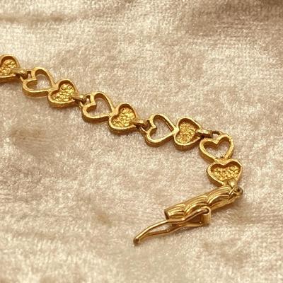LOT 220J: Beverly Hills Gold Bracelet - 14K., Tw 4.7g - 7