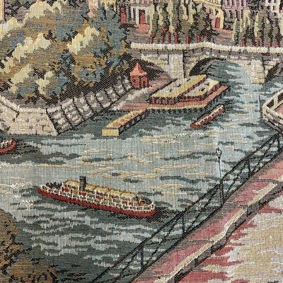 Vintage Goblys Paris Tapestry Norte Dame Cathedral 18