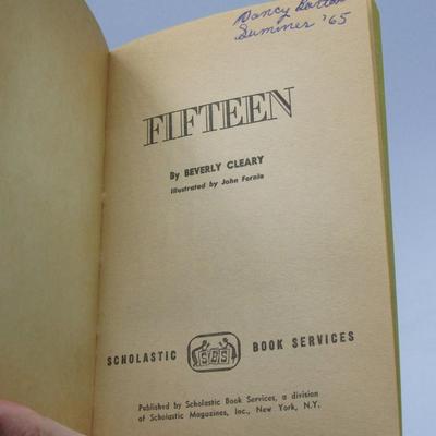 Fifteen by Beverly Cleary 1964 Scholastic Book Service Softcover Book
