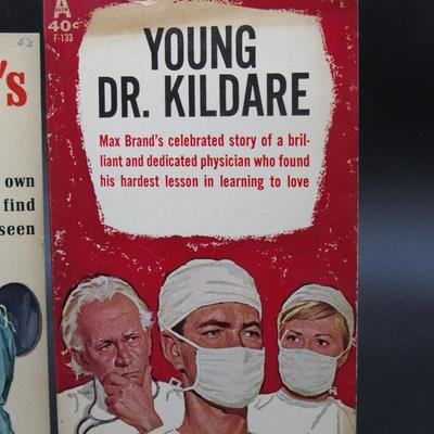 Vintage Dr. Kildare Hospital Romance Drama Novels Dr. Kildare's Search& Young Dr. Kildare