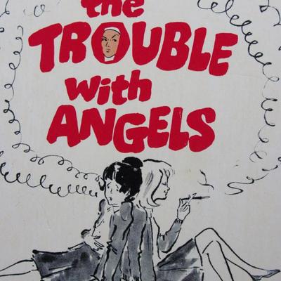 The Trouble with Angels Jane Trahey First Print 1966 Vintage Adolescent Rebellious Adaptation Book