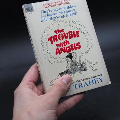 The Trouble with Angels Jane Trahey First Print 1966 Vintage Adolescent Rebellious Adaptation Book