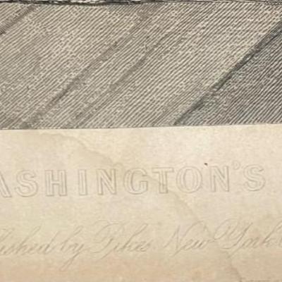 Washington's Last Interview with his Mother Printerd by A E Coates, NY