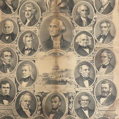 1884 Our Twenty-Two Presidents Copyright by Buek & Linder NY