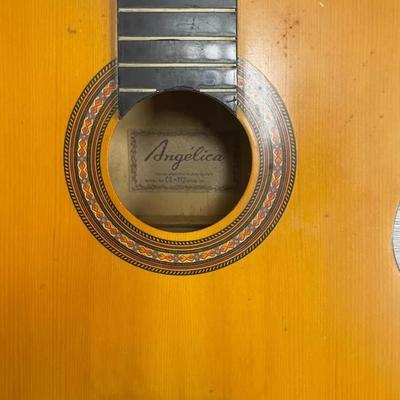 Angelica Wood Acoustic Vintage Guitar Model No. CG 112
