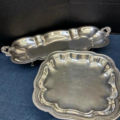 Lot 1264 collection of silver plate items