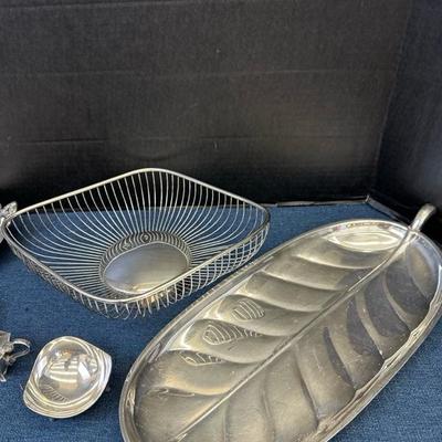 Lot 1264 collection of silver plate items