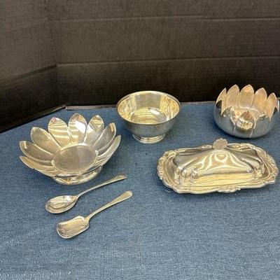 Lot 1265 collection of silver plate items