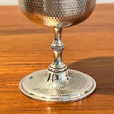 14 Antique Sterling Silver Ottoman Era Turkish Goblets