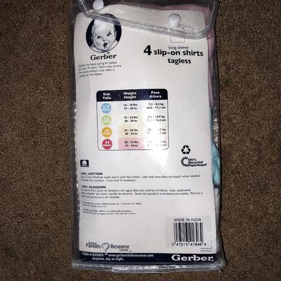 NEW INFANT ITEMS TWO 1PC BODYSUITS-4PK SLIP ON SHIRTS-MEDICINE SPOON-FISHYS