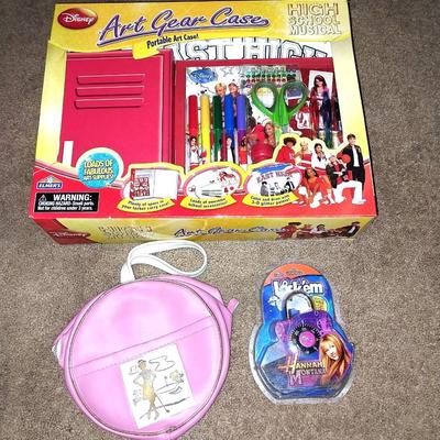 ART GEAR CASE-HANNA MONTANA LOCK-VINYL CARRY BAG