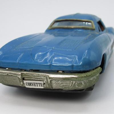Vintage Made in Japan Blue Chevrolet Corvette Stingray Model Car