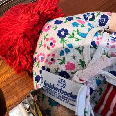Antique Raggedy Ann Lot - 2 Books, 2 Dolls