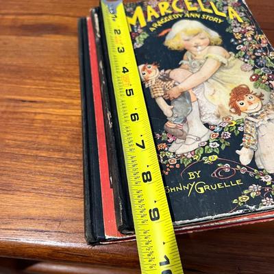 Antique Raggedy Ann Lot - 2 Books, 2 Dolls
