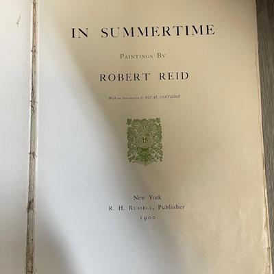 1900 IN SUMMERTIME BY ROBERT REID LITHO PRINTS.