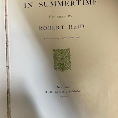 1900 IN SUMMERTIME BY ROBERT REID LITHO PRINTS.