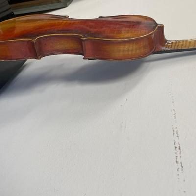 Antique German Antonius Stradivarius Violin with bow and case