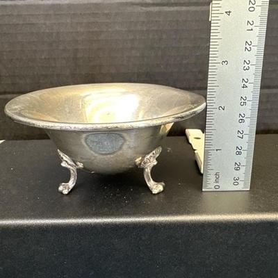 Lot 1312 Sterling footed bowl