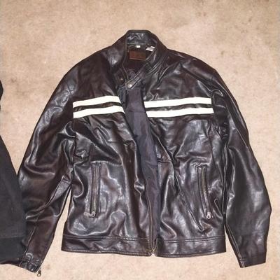 MENS LEVI JACKET AND PK LEATHER JACKET