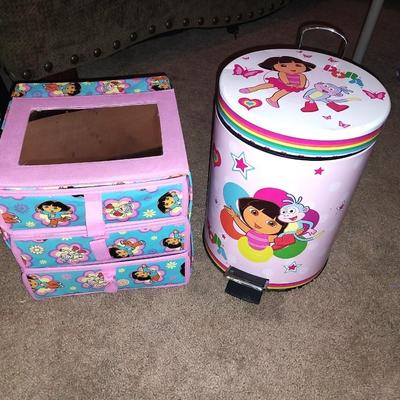 DORA THREE DRAWER CONTAINER AND DORA TRASHCAN