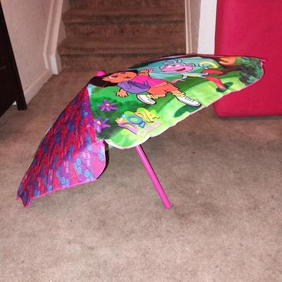 DORA CAP (NEW) AND SHORT HANDLED UMBRELLA