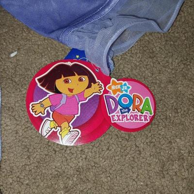 NEW DORA DRESS & TIARA AND DISNEY WASHABLE PAINT PENS