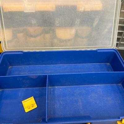 Lot 1341 tool box and screws storage bins