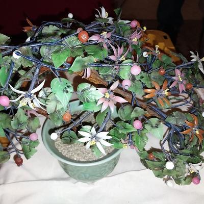POTTED GLASS FLOWERS PLANT