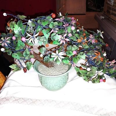 POTTED GLASS FLOWERS PLANT