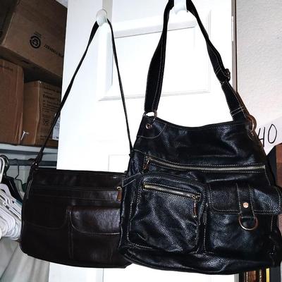 TWO LEATHER PURSES