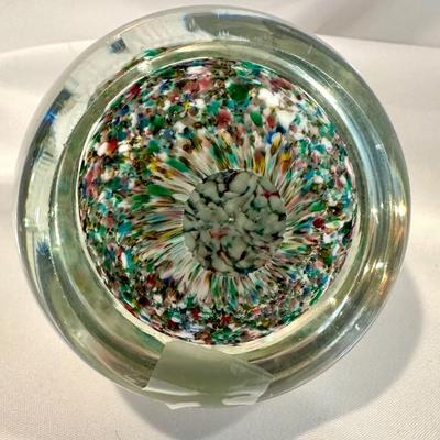 Vintage Controlled Bubble Art Glass