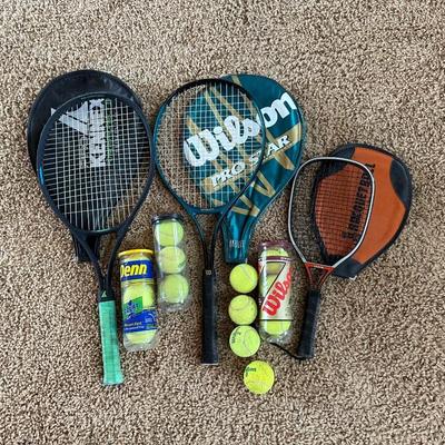 RACQUETS AND TENNIS BALLS