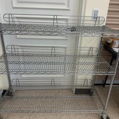 Lot 1354 rolling wire cart