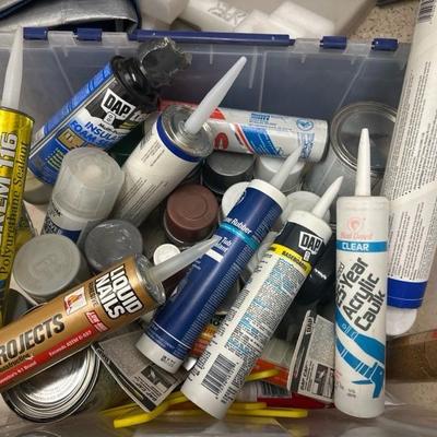 Lot 1353 variety of paints , spray paints,