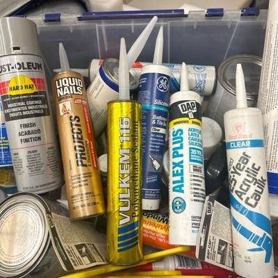 Lot 1353 variety of paints , spray paints,