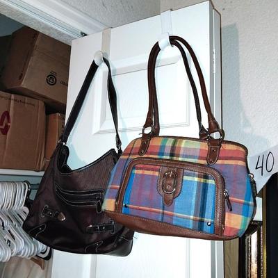 TWO VERY NICE HANDBAGS