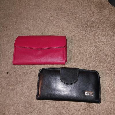 TWO LEATHER WALLETS