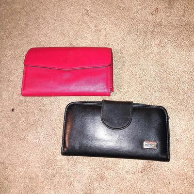 TWO LEATHER WALLETS