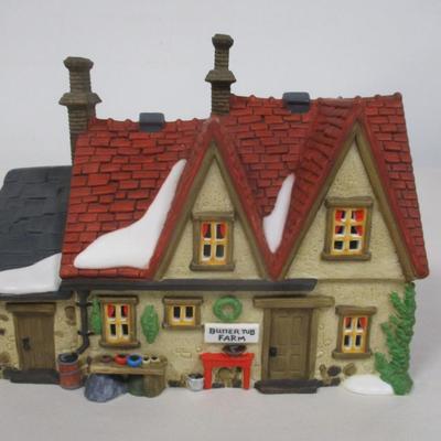 1996 Department 56 Dickens' Village Butter Tub Farmhouse