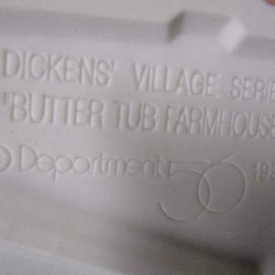 1996 Department 56 Dickens' Village Butter Tub Farmhouse