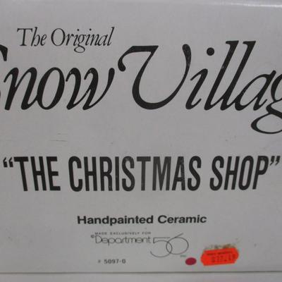 1991 Department 56 Snow Village The Christmas Shop
