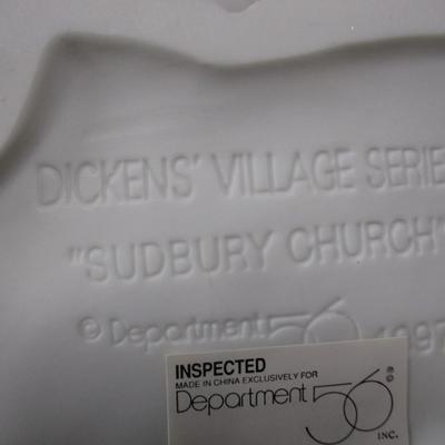 1997 Department 56 Dickens' Village Sudbury Church & Old East Rectory