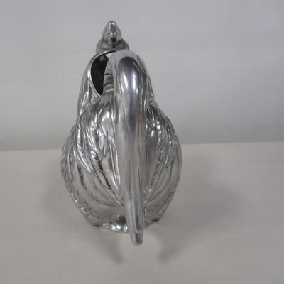 Vintage Figural Rooster Water Pitcher (Aluminum Serve Ware) by Arthur Court